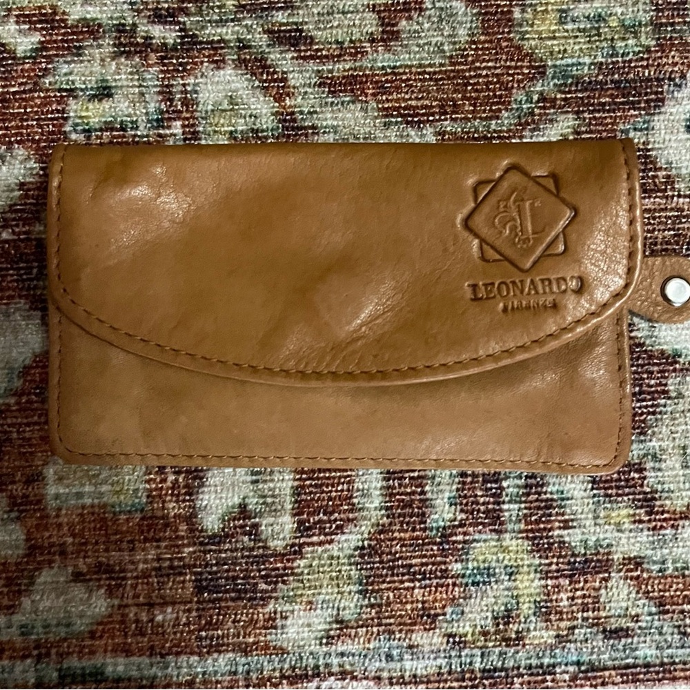 Vera Pelle Brown Leather Wallet / Leonardo Firenze